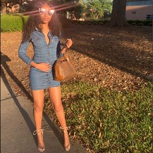 Long Sleeve Denim Dress